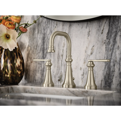 Colinet Chrome two-handle high arc bathroom faucet