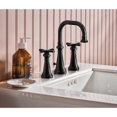 Colinet Chrome two-handle high arc bathroom faucet