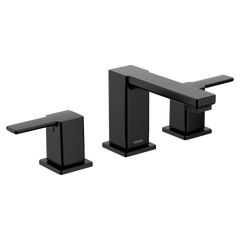 90 Degree Chrome two-handle high arc bathroom faucet
