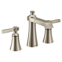 Flara Chrome two-handle high arc bathroom faucet