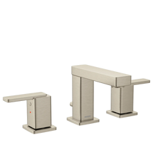 Iver Chrome two-handle high arc bathroom faucet