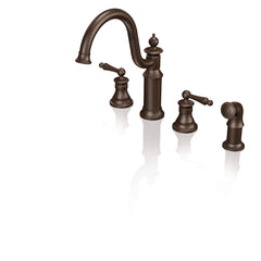 Waterhill Chrome Two-Handle High Arc Kitchen Faucet