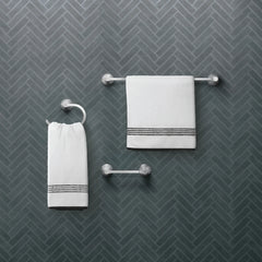 Graeden Chrome pivoting paper holder towel bar towel ring