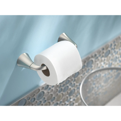 Oxby Brushed nickel Toilet Paper Holder