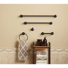 Traditional Mediterranean bronze 18" Towel Bar