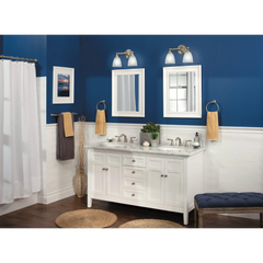 Brantford Chrome two-handle low arc bathroom faucet